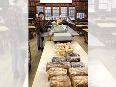 Food stations at CLBS