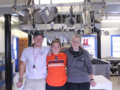 Camp counselors at Pack Forest