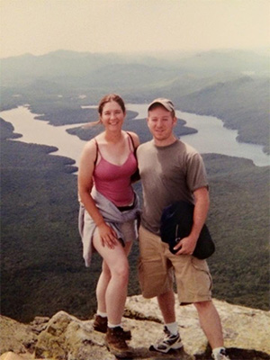 Young Brain Cadamatre with a woman