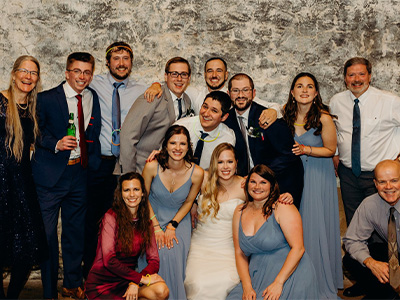 Robert Miller and Megan Reymore's wedding party