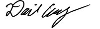 Signature of David Amberg