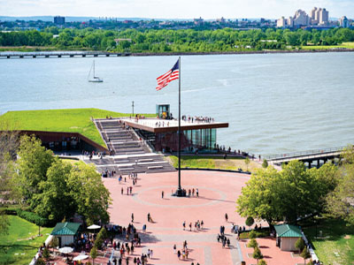 Staue of Liberty and Museum on Liberty Island