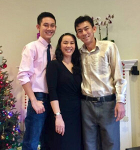 Truong Ho and his parents