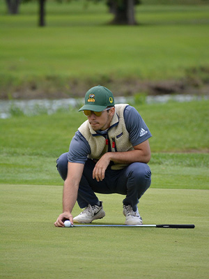 Golf player on the course