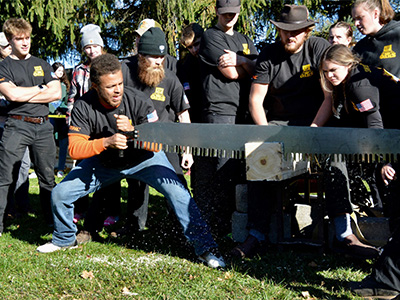 Woodsmen team at a meet